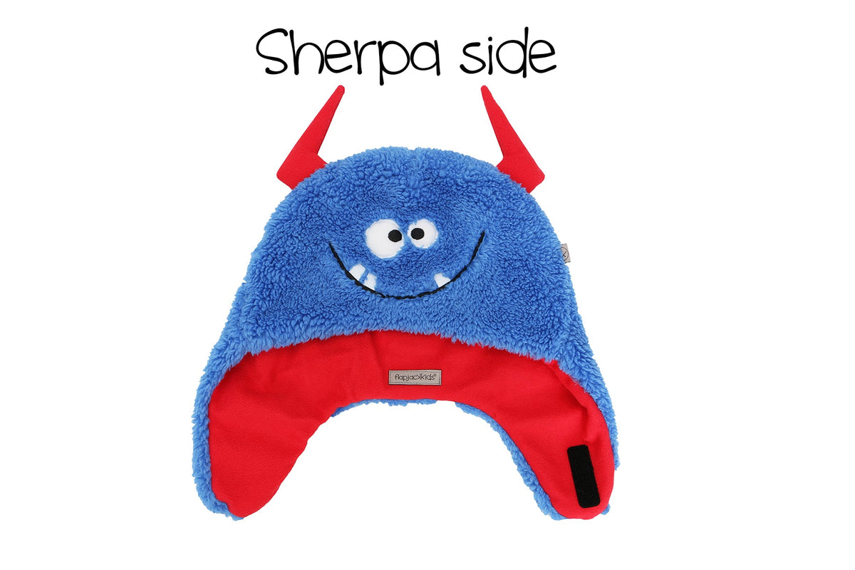 Baby/Kids Reversible Sherpa Hat - Monsters