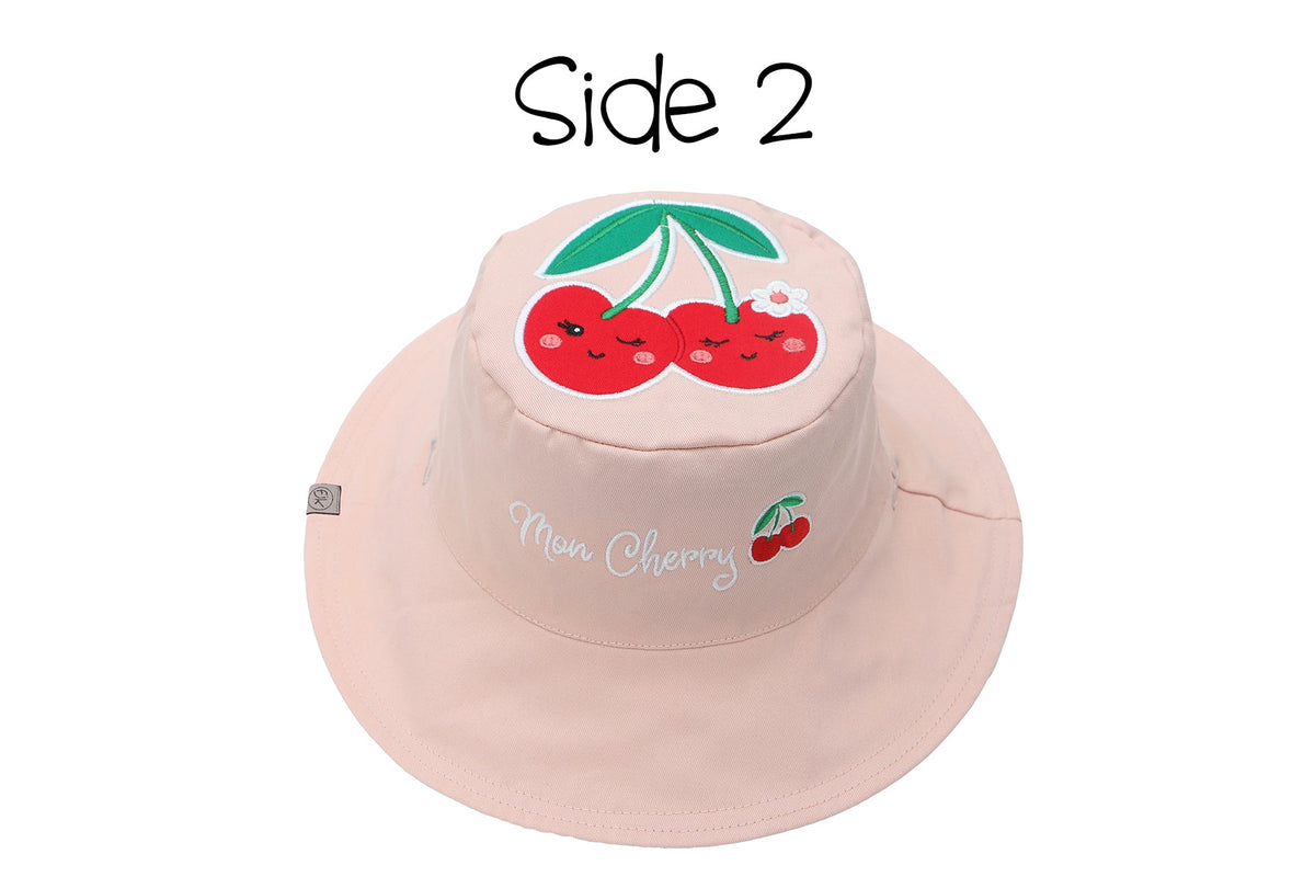 Baby/Kids Reversible Sun Hat - Cat | Cherry
