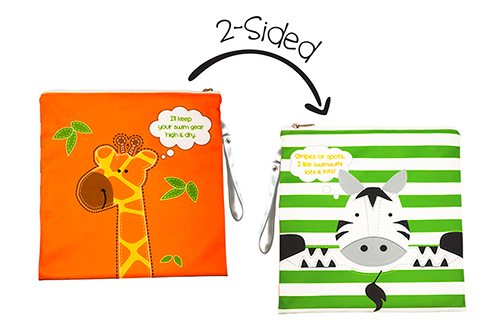 Two-Sided Wet Bag - Giraffe | Zebra