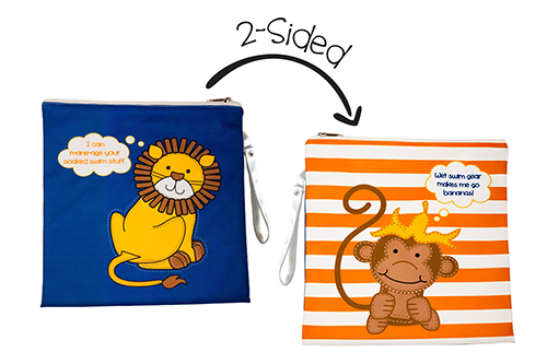 Two-Sided Wet Bag - Lion | Monkey