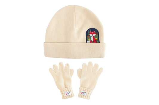 Toddler/Kids Beanie & Gloves Set - Fox