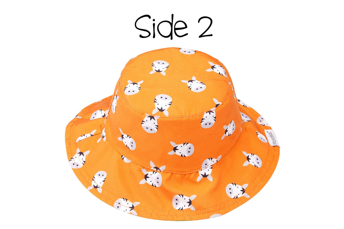 Baby/Toddler Reversible Patterned Sun Hat - Giraffe | Zebra
