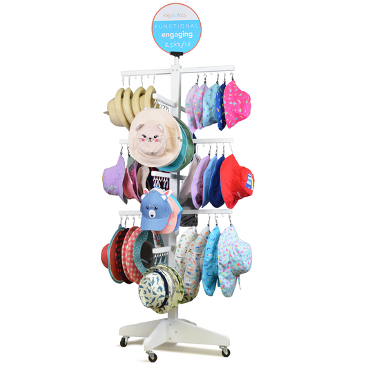 Multi-Tiered Hat Rack Merchandiser