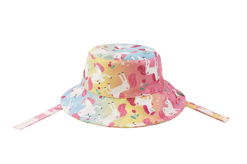 NEW! FJKxZOO - Baby/Kids Reversible Patterned Sun Hat - Unicorn | Giraffe