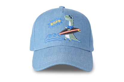 Toddler/Kids Ball Cap - Surfer Dino