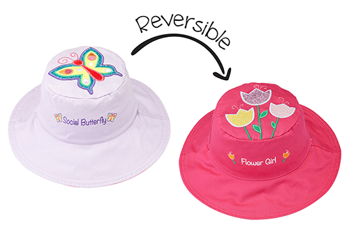 Baby/Kids Reversible Sun Hat - Butterfly | Tulip
