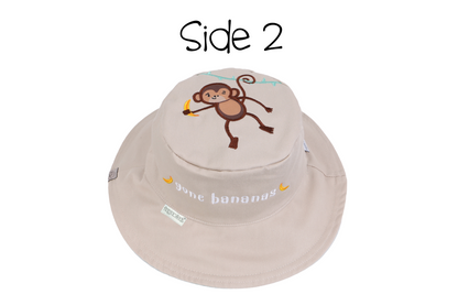 Baby/Kids Reversible Sun Hat - Lion | Monkey