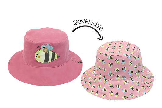 Baby/Kids Reversible Mixed Sun Hat - Bees