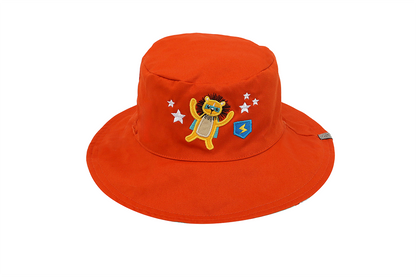 Baby/Kids Reversible Mixed Sun Hat - Animal Superhero **PRE-ORDER: Order will ship in full early Mar '25**