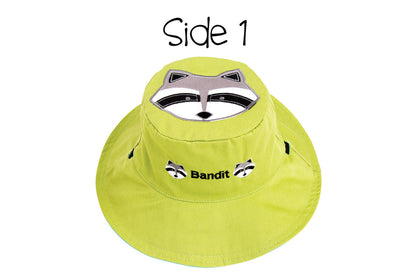 Baby/Kids Reversible Sun Hat - Raccoon | Fox