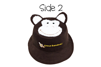 Baby/Kids Reversible Sun Hat - Lion | Monkey