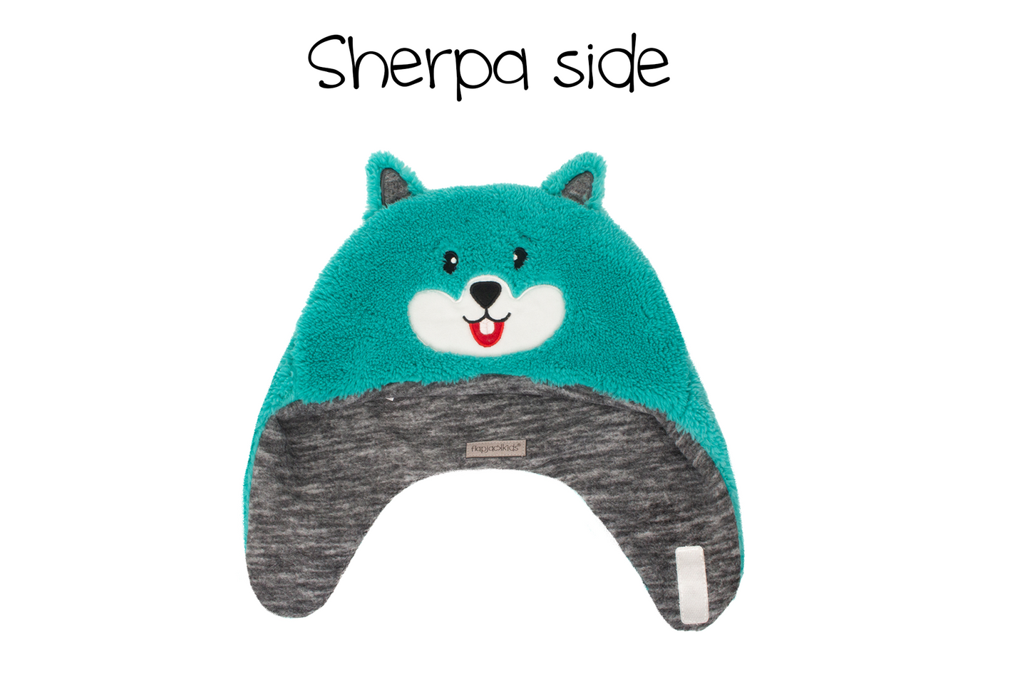 Baby/Kids Reversible Sherpa Hat - Squirrel/Owl