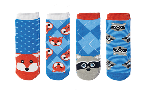 Baby/Kids Cabin Socks Set - Fox | Raccoon