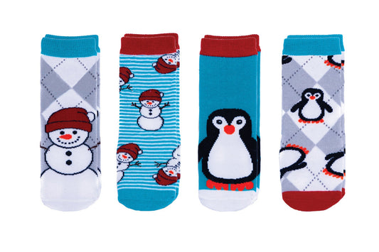 Baby/Kids Cabin Socks Set - Snowman | Penguin