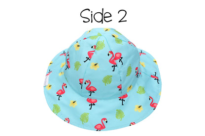 Baby/Kids Reversible Patterned Sun Hat -  Flamingo | Fruit