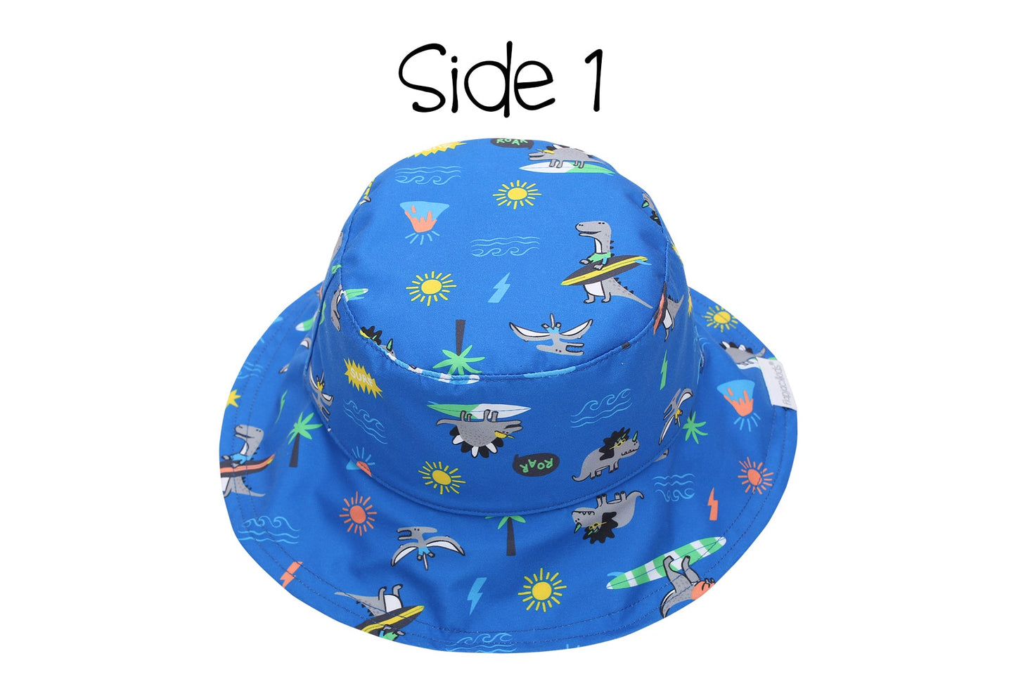 Baby/Kids Reversible Patterned Sun Hat - Dino