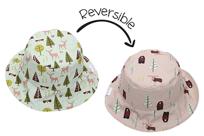Baby/Kids Reversible Patterned Sun Hat - Moose | Cottage