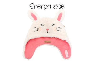 Baby/Kids Reversible Sherpa Hat - Bunny | Deer