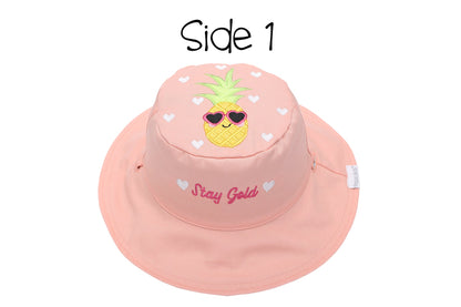 Baby/Kids Reversible Sun Hat - Flamingo | Pineapple