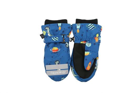 Baby/Kids Water Repellent Ski Mittens - Dinosaur