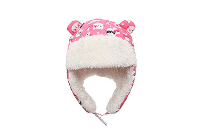 Baby/Kids Water Repellent Trapper Hat - Cat (Pink)