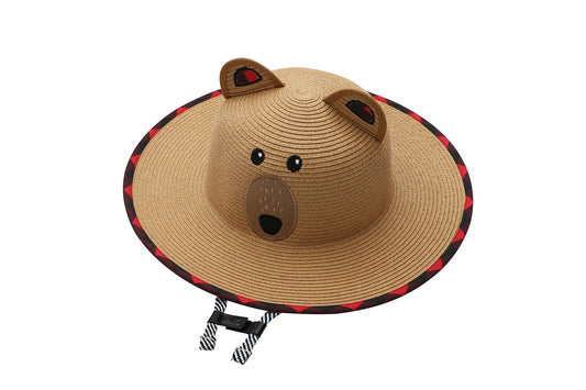 Toddler/Kids Lifeguard Straw Hat - Bear