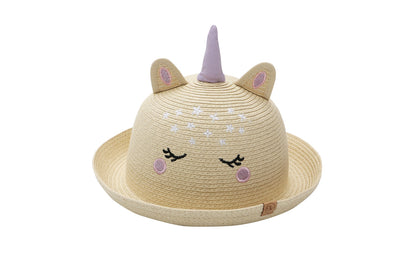 Toddler/Kids Straw Hat - Unicorn